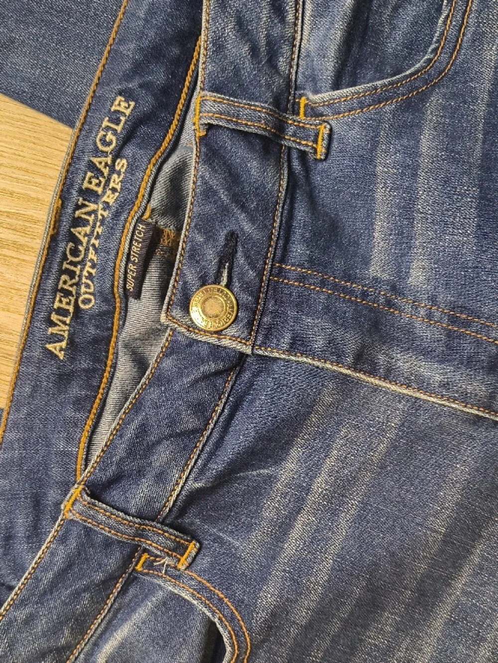 Jegging Stretch w/31" Inseam American Eagle Women's Size 14 Jeans 842 - Picture 3 of 8